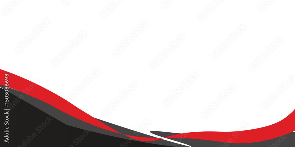 Poster abstract black red dynamic curve background.