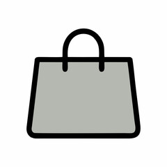 Minimalist Shopping Bag Icon
