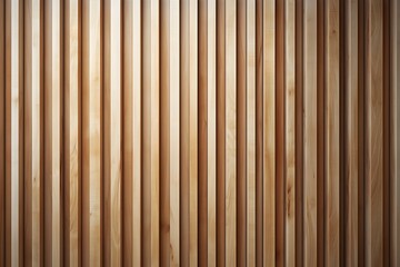 Obraz premium Beautiful wooden wall background with vertical slats, seamless texture of the natural wood surface, detailed vector illustration. High resolution. Background design for a banner or poster.
