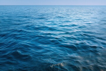 Serene Ocean: A Study in Deep Blue Hues