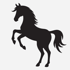 classic Horse silhouette icon illustration