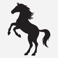 classic Horse silhouette icon illustration