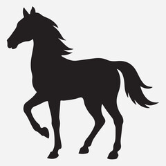 classic Horse silhouette icon illustration