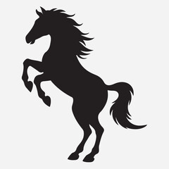 classic Horse silhouette icon illustration
