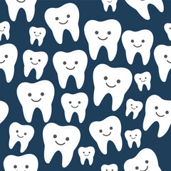 Cute Dental Seamless Pattern