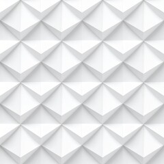 Elegant and Minimalist Seamless Pattern of Geometric Triangles in Soft White Tones for Modern Design Projects