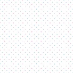 Colorful Seamless Polka Dot Pattern on White Background for Textiles, Crafts, and Design Projects