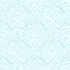 Fototapeta premium Light Blue Seamless Abstract Pattern with Geometric Lines and Shapes for Background Design Projects