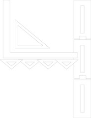 Abstract Number 4 with Tribal Patterns – Artistic Geometric Numeral for Editorial and Branding Design