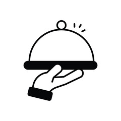 Room Service Vector icon