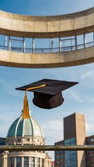 Graduation Cap Soaring High Celebrating Academic Achievement and Future Success