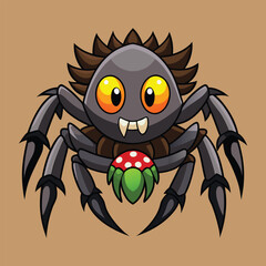 Tarantula vector art illustration.