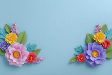 Paper Flower Arrangement: A Pastel Delightful Spring Bloom