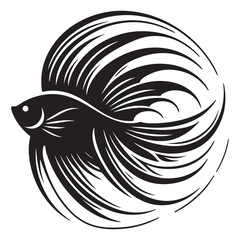  Angelfish Fish Logo Design