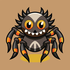 Tarantula vector art illustration.