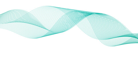 Abstract colorful blue; curve and wave lines on transparent background. Futuristic technology and dynamic wave pattern. vector illustrate	