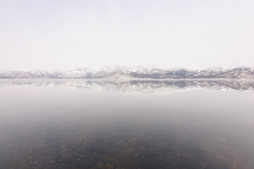 misty morning in the mountains