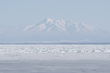 snow covered mountains in Hokkaido Japan