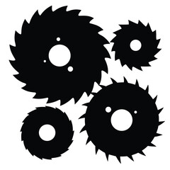 black-silhouettes-of-different-circular-saw-blades.eps
