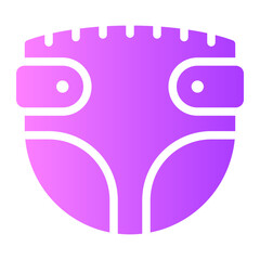 baby diaper gradient icon