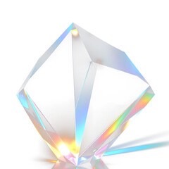 PNG crystal beam glow and sparkle reflection on rainbow prism, transparent neon shine across bright 1920 abstract background PNG.