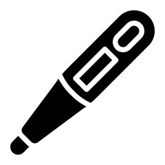 thermometer glyph icon