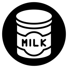 milk glyph icon