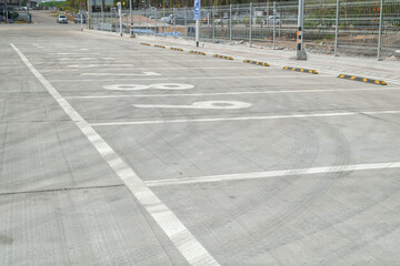 Parking lot in public areas