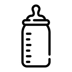 milk bottle line icon