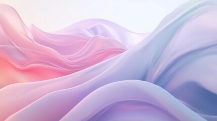 Abstract ethereal wave pattern, pastel colors, subtle textures and soft gradients