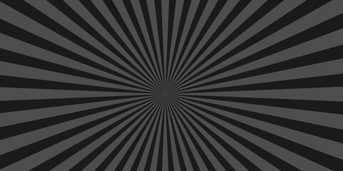 Black grey light line comic star vector presentation background design. sunburst background for retro design, Black And White Sunburst Background .
