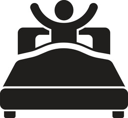 Minimalist Vector Illustration of a Joyful Morning Awakening