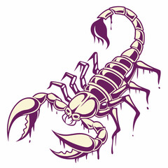 vector illustration of a crab