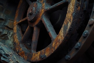 Rusty, Industrial Gear Wheel