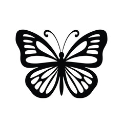 Clean Butterfly Vector Silhouette