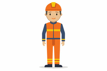 cartoon builder with helmet