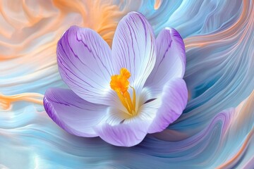 Fototapeta premium Delicate Spring Flower in Abstract Background
