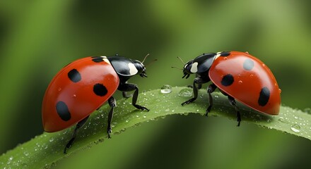 ladybug on grass