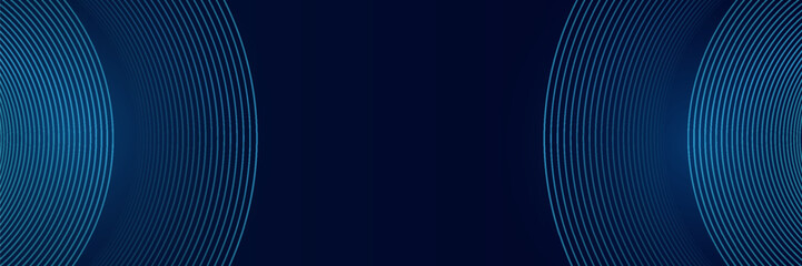 abstract dark background with glowing wavy blue lines