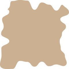 Abstract Beige Paint Splash on Light Background