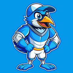 cartoon illustration of a pirate parrot