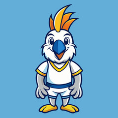 Obraz premium cartoon of a blue bird