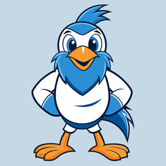 penguin with blank sign