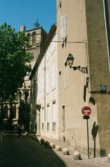 Rue Dr Vernhes, Béziers, looking towards Cathédrale Saint-Nazaire.
