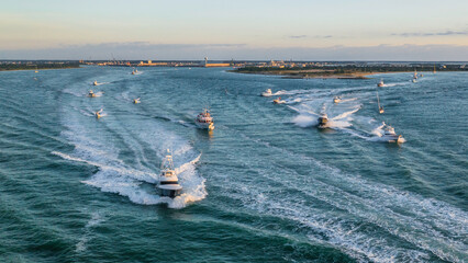Big Rock Blue Marlin Tournament fleet heads out to sea