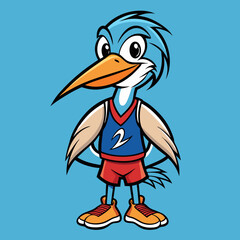 cartoon bird with a smile