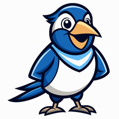 penguin cartoon waving