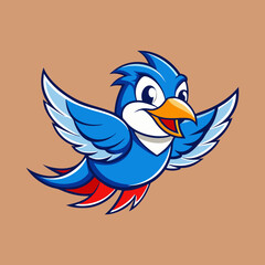 blue bird on a branch