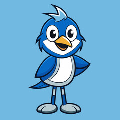 penguin, cartoon, bird, animal, cute, vector, illustration, winter, cold, christmas, ice, snow, funny, fun, character, art, nature, happy, hat, antarctica, comic, design, icon, blue, penguins
