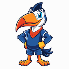 funny parrot cartoon